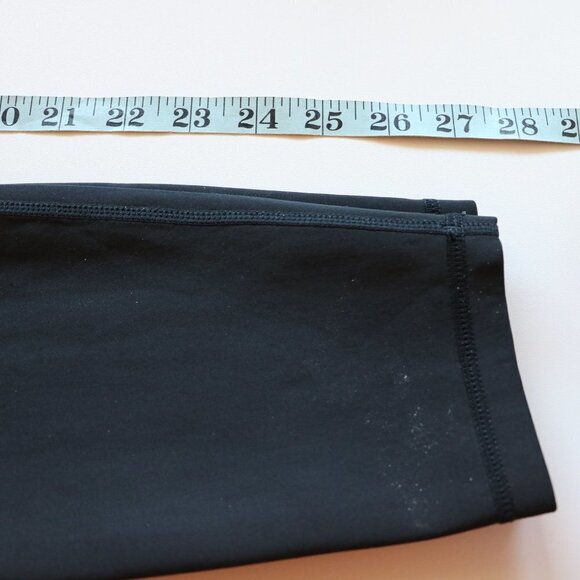 Kendall & Kylie Size Medium Logo Waistband Black Gold Stripes Active Leggings - Picture 5 of 8